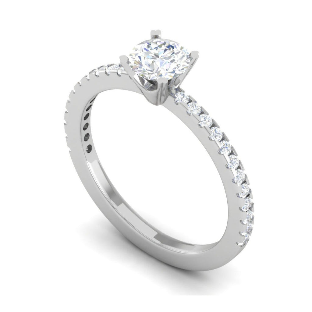 0.50 cts Solitaire Platinum Diamonds Ring JL PT RC RD 260   Jewelove.US