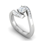 Load image into Gallery viewer, 0.50 cts Solitaire Diamond Shank Platinum Ring JL PT RP RD 127   Jewelove.US
