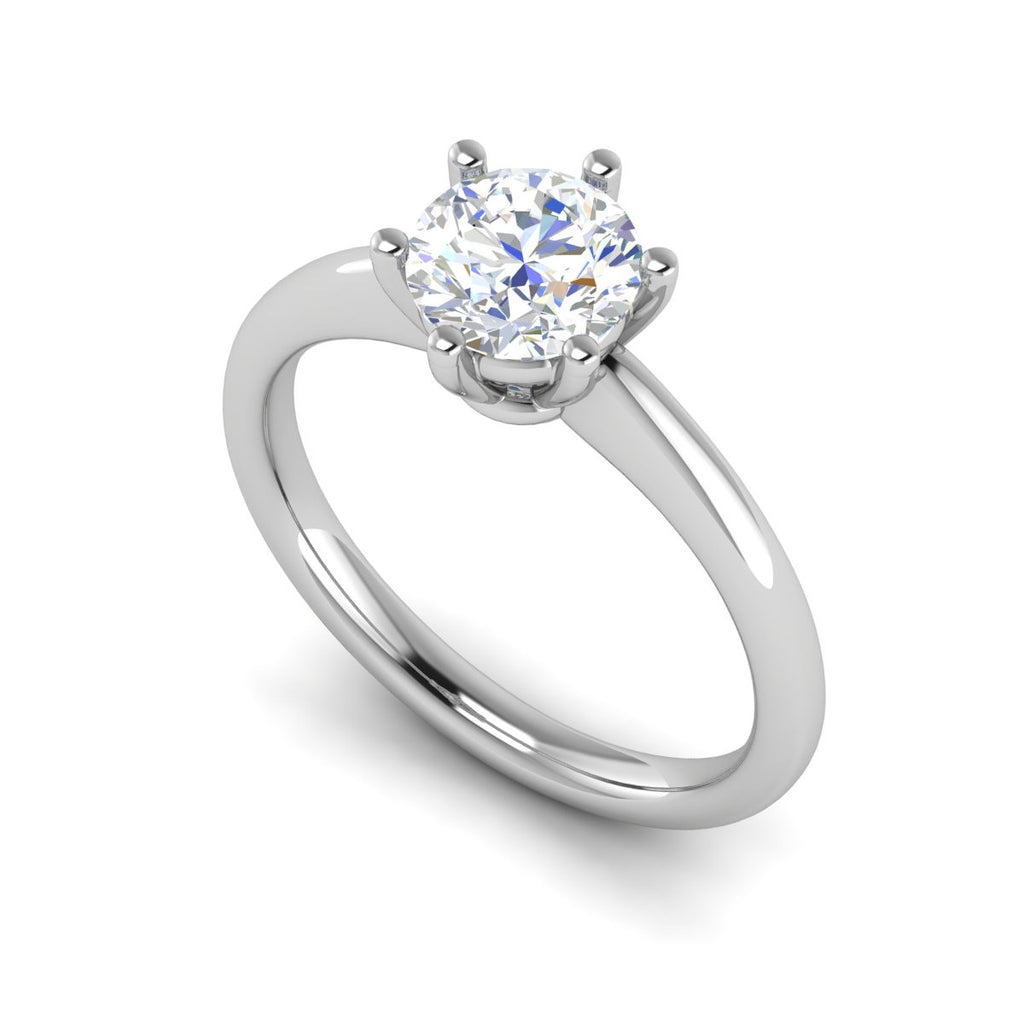 0.50 cts Solitaire Platinum Ring JL PT RS RD 134   Jewelove.US