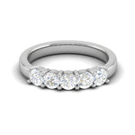 Load image into Gallery viewer, 15 Pointer Diamond Half Eternity Platinum Ring for Women JL PT WB RD 162  VVS-GH Jewelove
