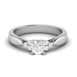 0.50 cts Solitaire Platinum Diamonds Ring JL PT RC RD 261   Jewelove.US