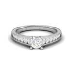 Load image into Gallery viewer, 0.50 cts Solitaire Diamond Shank Platinum Ring JL PT RP RD 141   Jewelove.US
