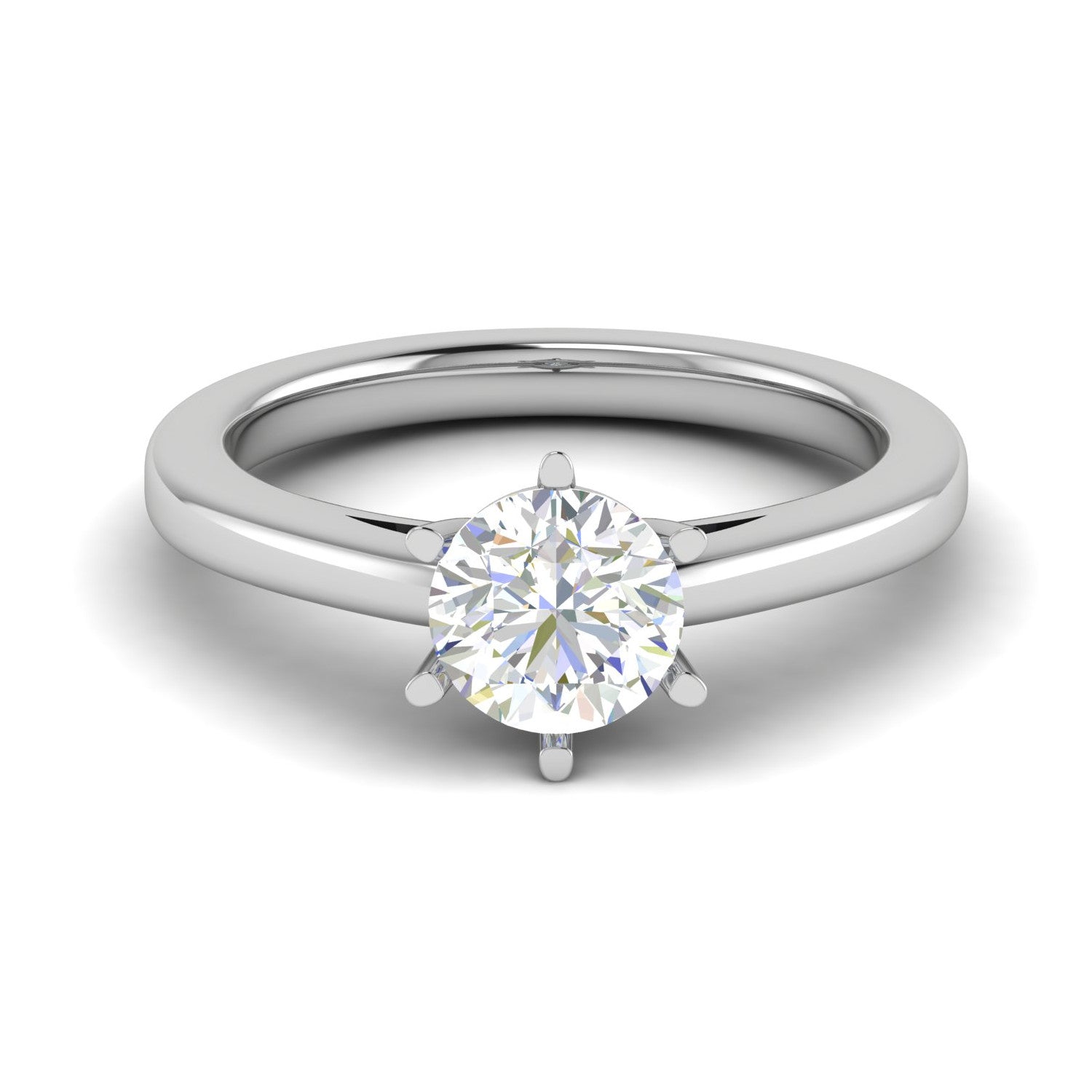 0.50 cts Solitaire Platinum Ring JL PT RS RD 138   Jewelove.US