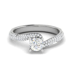 Load image into Gallery viewer, 0.50 cts Solitaire Split Shank Diamond Platinum Ring JL PT RP RD 194   Jewelove.US
