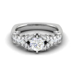 Load image into Gallery viewer, 0.50 cts. Solitaire Designer Platinum Diamond Engagement Ring  for Women JL PT WB6030E   Jewelove
