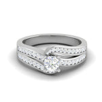 Load image into Gallery viewer, 0.30 cts Solitaire Diamond Split Shank Platinum Ring JL PT RP RD 120   Jewelove.US
