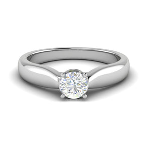 0.50 cts Solitaire Platinum Ring JL PT RS RD 148   Jewelove.US