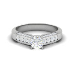 Load image into Gallery viewer, 0.50 cts Solitaire Diamond Split Shank Platinum Ring JL PT RP RD 134   Jewelove.US
