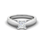 Load image into Gallery viewer, 0.30cts Princess Cut Diamond Platinum Solitaire Engagement Ring JL PT 52050   Jewelove.US
