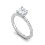 Load image into Gallery viewer, 0.50cts Solitaire  Diamond Shank Platinum Ring   Jewelove.US
