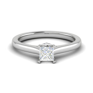 0.50 cts Princess Cut Solitaire Platinum Diamonds Ring JL PT RS PR 182   Jewelove.US