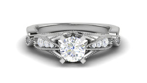 0.70 cts Platinum Solitaire Ring for Women JL PT 1152   Jewelove