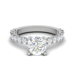 Load image into Gallery viewer, 0.50 cts Solitaire Platinum Diamond Shank Ring JL PT RERSS1221   Jewelove.US
