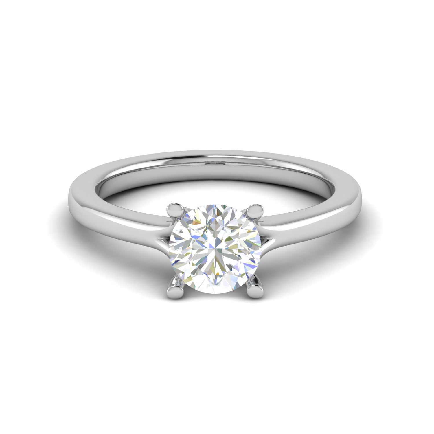 0.50 cts Solitaire Platinum Ring JL PT RS RD 118   Jewelove.US