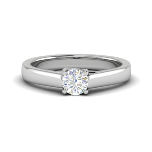 0.30 cts Solitaire Diamond Platinum Ring JL PT RH RD 189   Jewelove.US