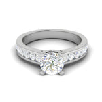 Load image into Gallery viewer, 0.50 cts Solitaire Diamond Shank Platinum Ring JL PT RC RD 266   Jewelove.US
