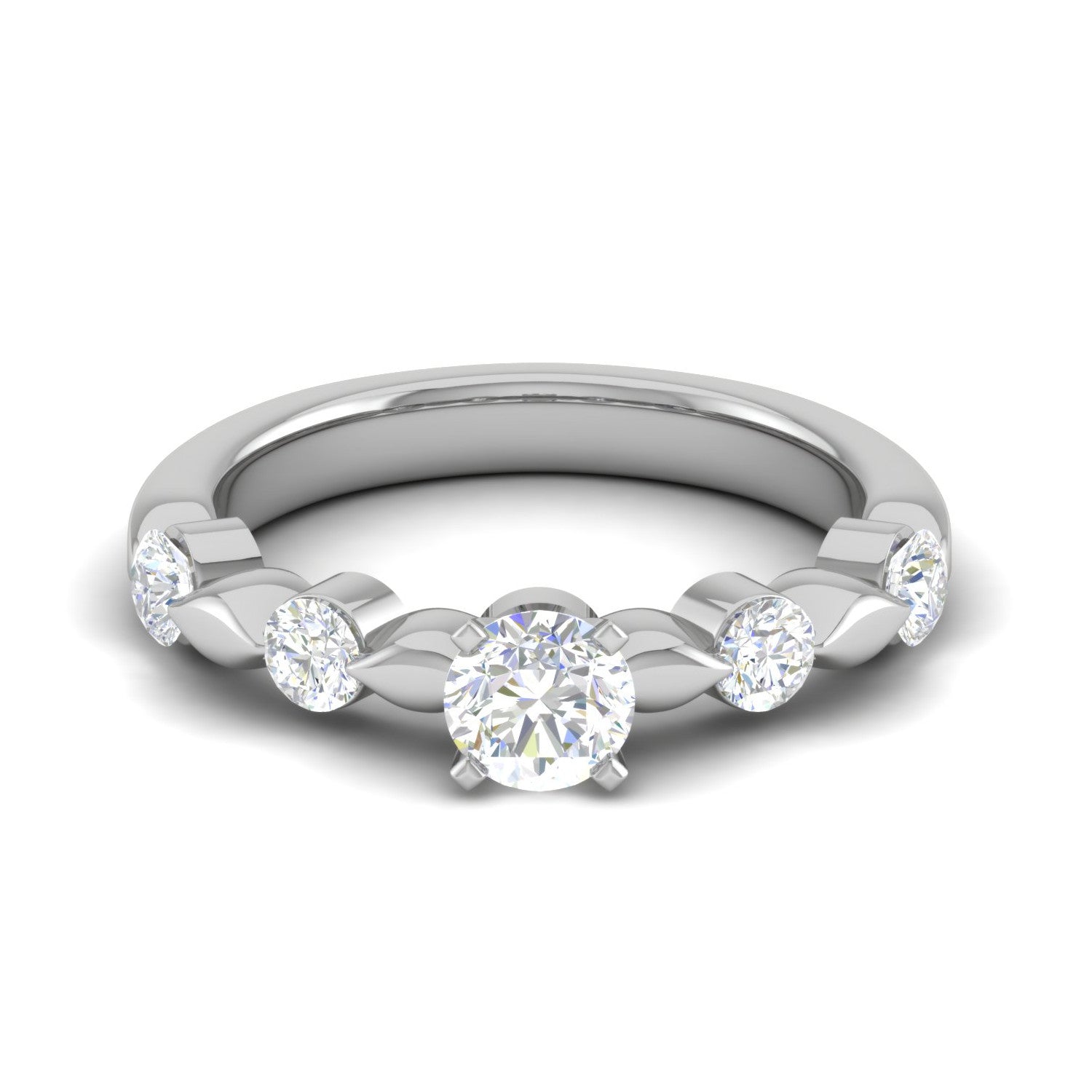 0.50 cts Solitaire Platinum Diamonds Ring JL PT RC RD 263   Jewelove.US