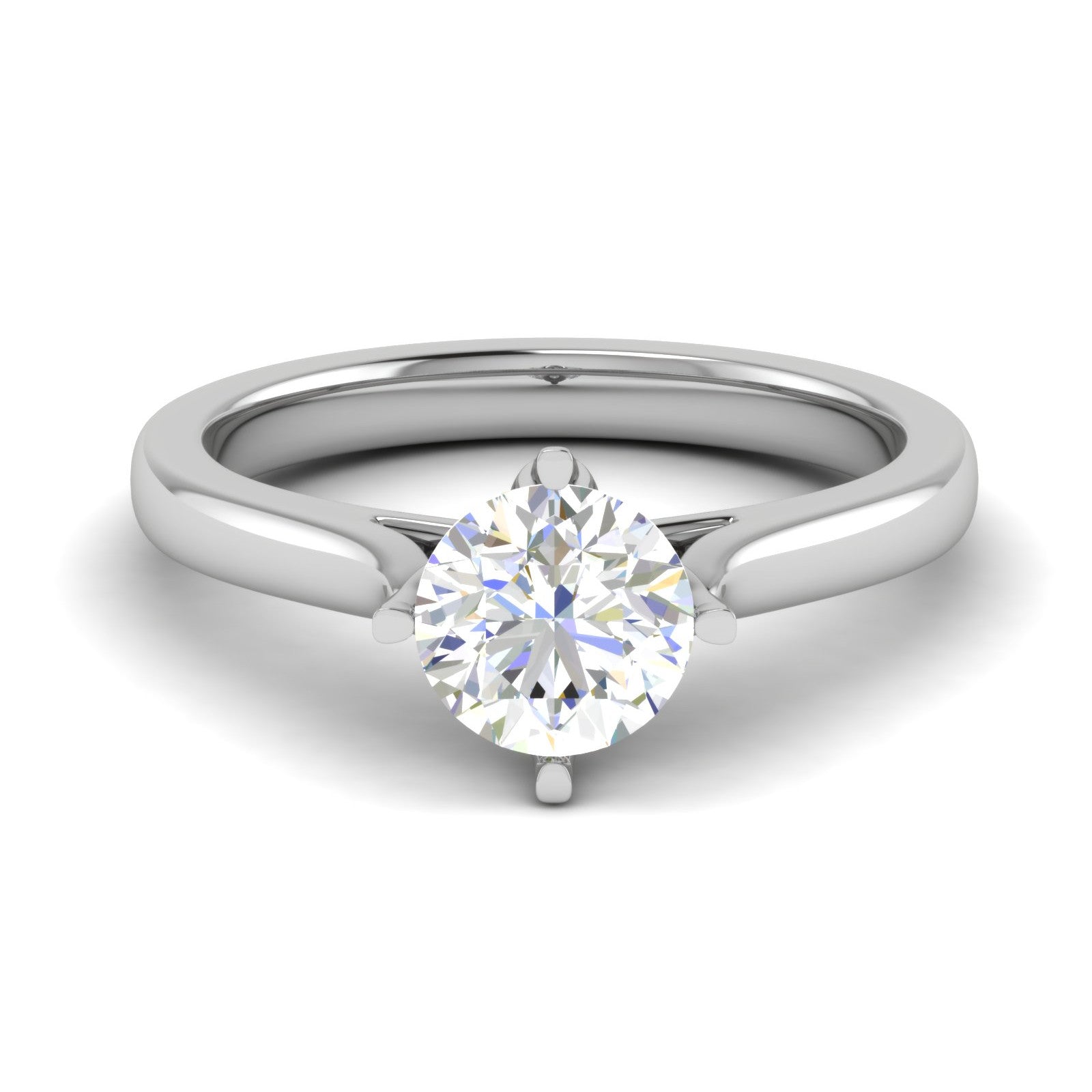 0.50 cts Solitaire Platinum Ring JL PT RS RD 119   Jewelove.US