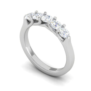 5 Diamond Platinum Ring for Women JL PT WB RD 100   Jewelove