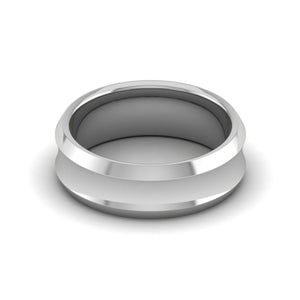 Plain Platinum Couple Ring JL PT MB RB 130  Women-s-Band-only Jewelove.US