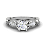 Load image into Gallery viewer, 0.50 cts. Solitaire Designer Platinum Diamond Engagement Ring  for Women JL PT WB6032E   Jewelove
