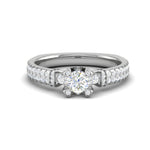 Load image into Gallery viewer, 0.50 cts Solitaire Diamond Split Shank Platinum Ring JL PT RP RD 124   Jewelove.US
