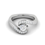 Load image into Gallery viewer, 0.50 cts Solitaire Diamond Shank Platinum Ring JL PT RP RD 127   Jewelove.US
