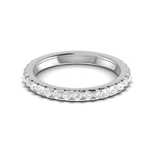 Half Eternity Platinum Diamond Ring for Women JL PT WB RD 122  VVS-GH Jewelove