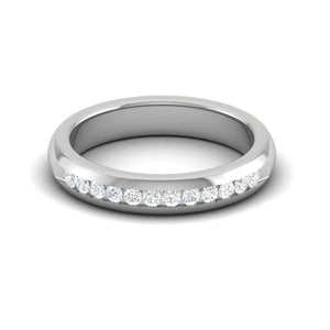 Half Eternity Platinum Diamond Ring for Women JL PT WB RD 156  VVS-GH Jewelove