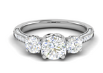 Load image into Gallery viewer, 1.00 cts Platinum Solitaire Diamond Shank Ring JL PT R3 RD 114   Jewelove.US
