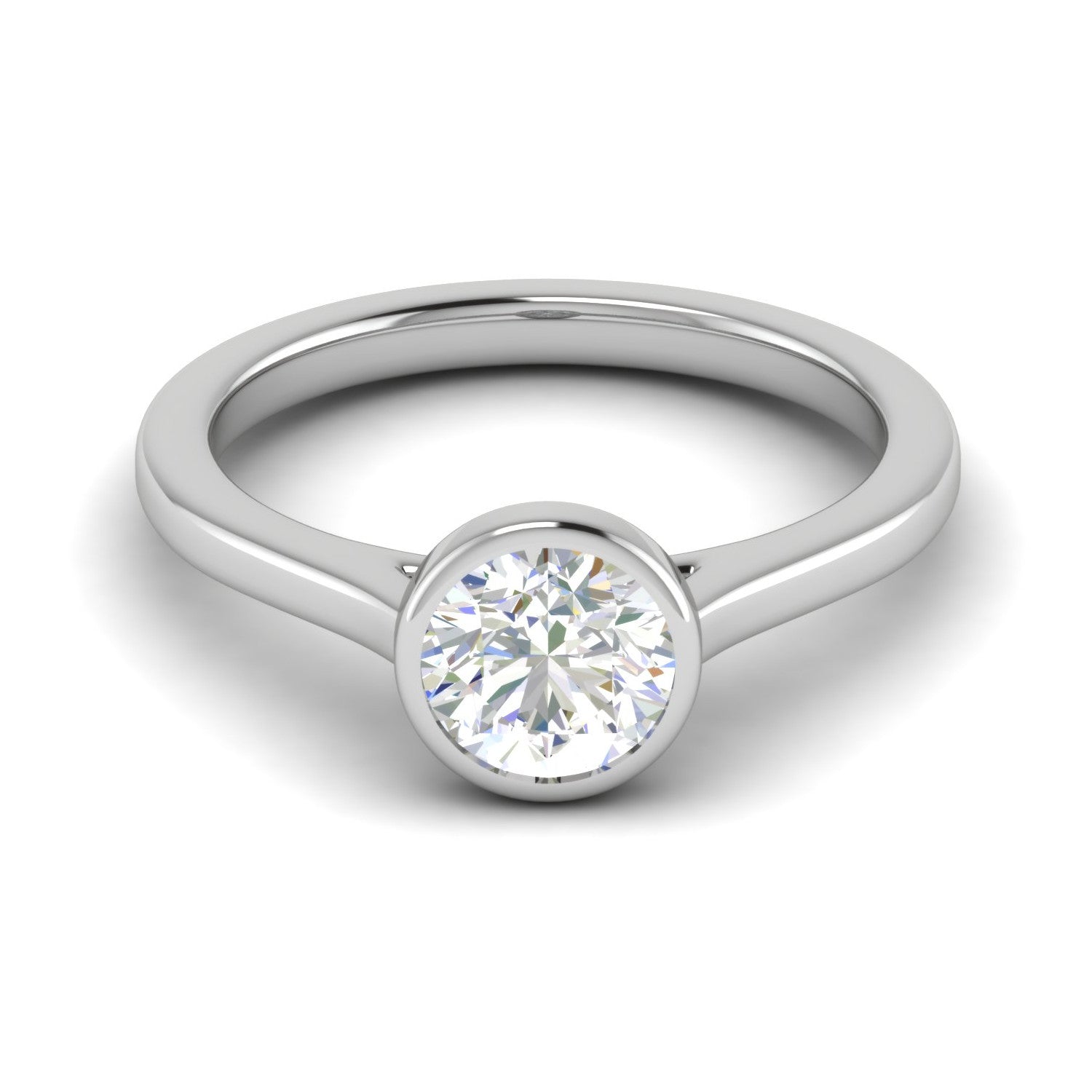 0.50 cts Solitaire Platinum Ring JL PT RS RD 145   Jewelove.US