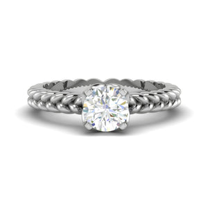 0.50 cts Solitaire Platinum Ring JL PT RS RD 121   Jewelove.US