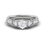 Load image into Gallery viewer, 0.50 cts. Solitaire Designer Platinum Diamond Engagement Ring  for Women JL PT WB6031E   Jewelove
