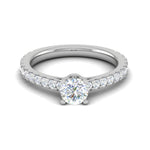 Load image into Gallery viewer, 0.50 cts Solitaire Diamond Shank Platinum Ring JL PT RC RD 253   Jewelove.US
