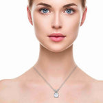 Load image into Gallery viewer, 0.50 cts. Platinum Solitaire Pendant for Women JL PT P SP RD 102   Jewelove.US
