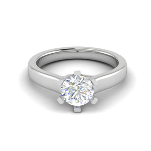 0.50 cts Solitaire Platinum Ring JL PT RS RD 126   Jewelove.US