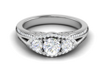 Load image into Gallery viewer, 0.50 cts Solitaire with Split Shank Platinum Ring JL PT R3 RD 173   Jewelove.US
