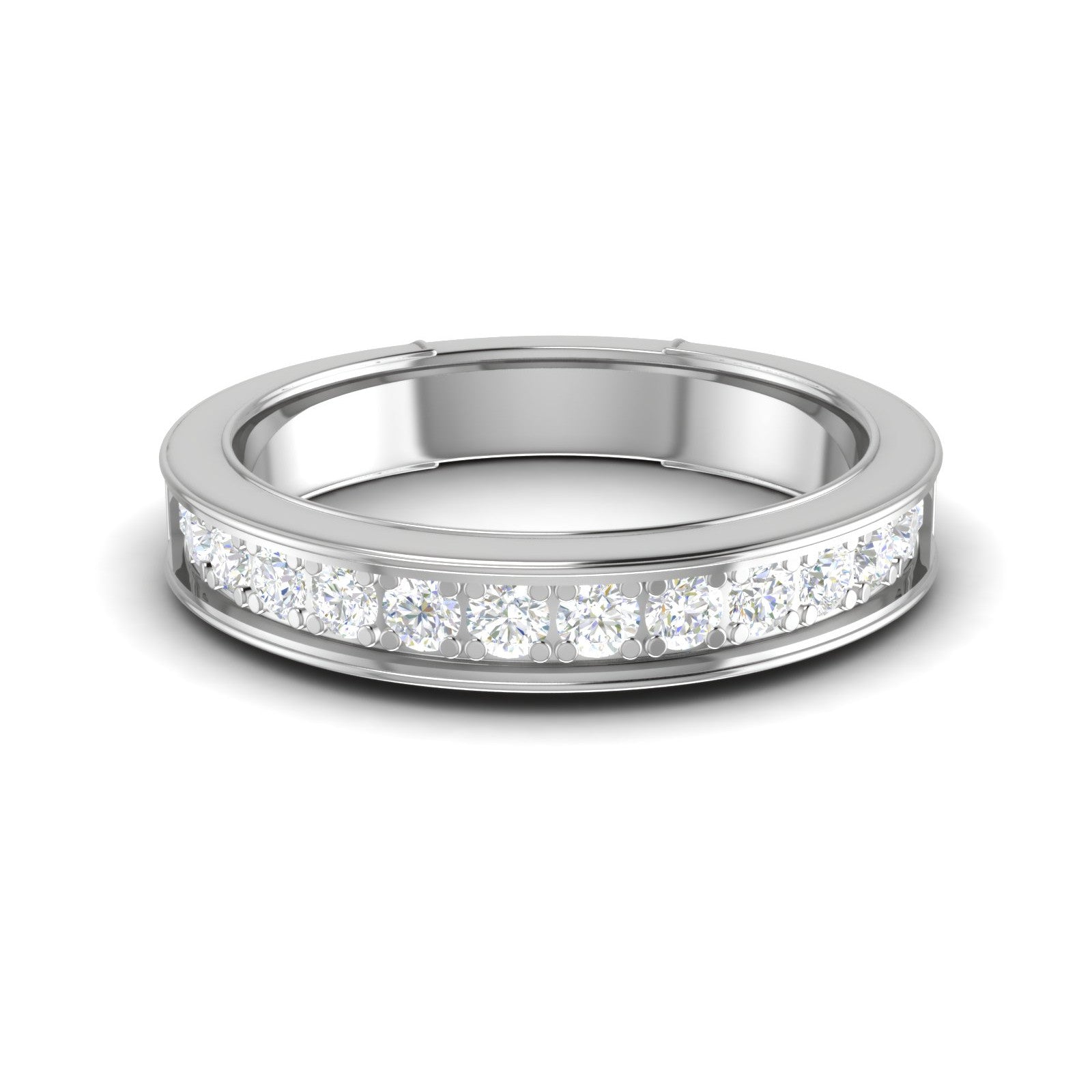 Diamond Half Eternity Platinum Ring for Women JL PT WB RD 143  VVS-GH Jewelove