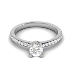 Load image into Gallery viewer, 0.50 cts Solitaire Diamond Shank Platinum Ring JL RC RD 259   Jewelove.US
