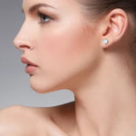 Load image into Gallery viewer, Platinum Solitaire Earrings JL PT E SE RD 104   Jewelove
