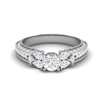 Load image into Gallery viewer, 0.30 cts Solitaire with Pear Diamond Split Shank Platinum Ring JL PT MHD0215M   Jewelove.US
