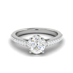 Load image into Gallery viewer, 0.50 cts Solitaire with Diamond Shank Platinum Ring JL PT RH RD 236   Jewelove.US
