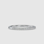 Load and play video in Gallery viewer, Half Eternity Platinum Ring with Diamonds JL PT 0088
