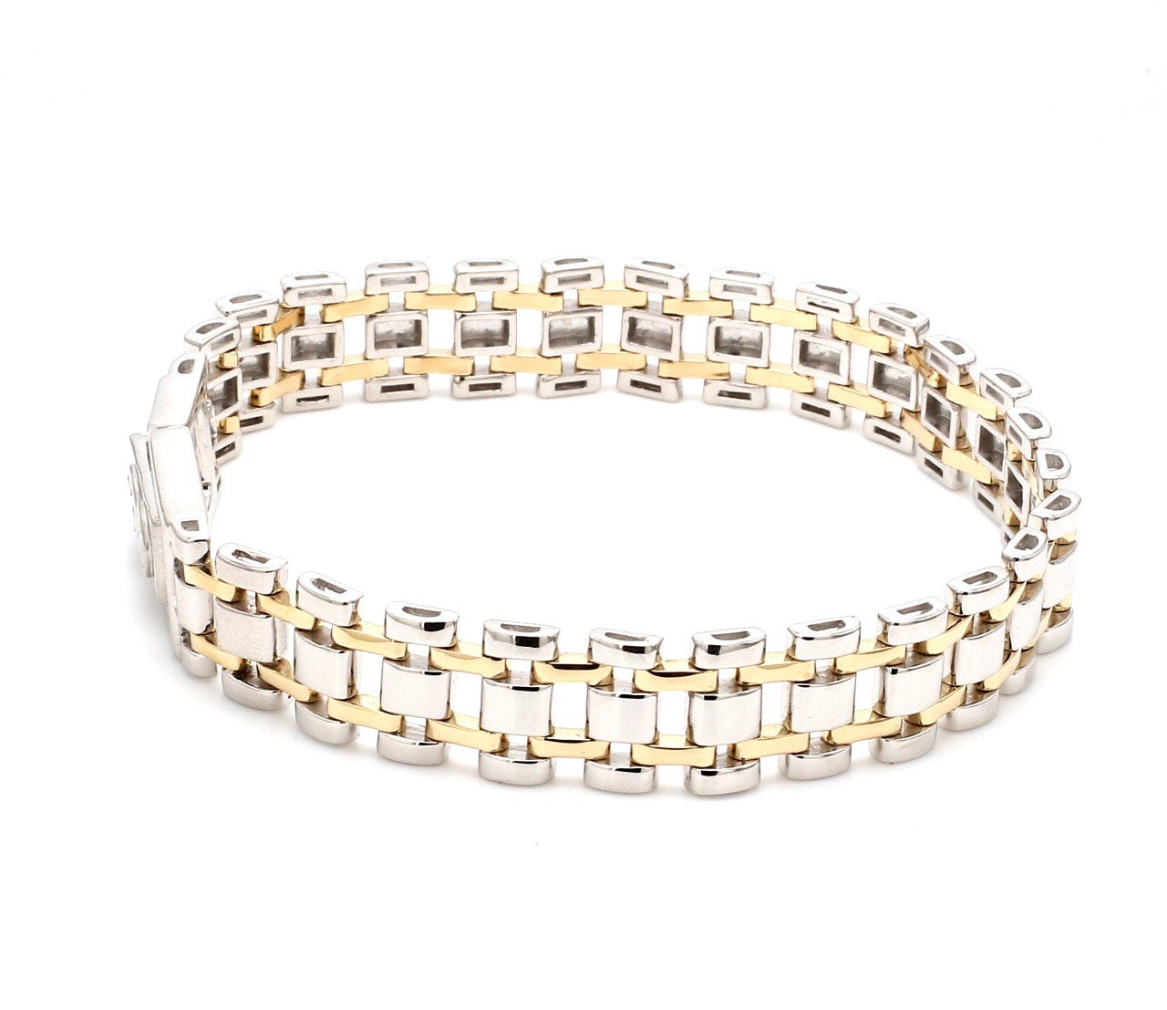 Jewelove Designer Platinum & Yellow Gold Bracelet for Men JL PTB 750