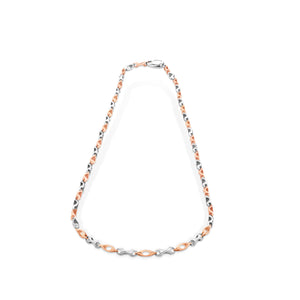 Men of Platinum | Pt + Rose Gold Chain for Men JL PT CH 1010   Jewelove.US