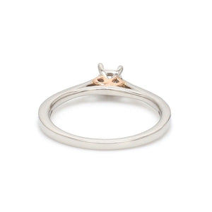 Platinum Rose Gold Solitaire Mounting JL PT 1138-M   Jewelove.US