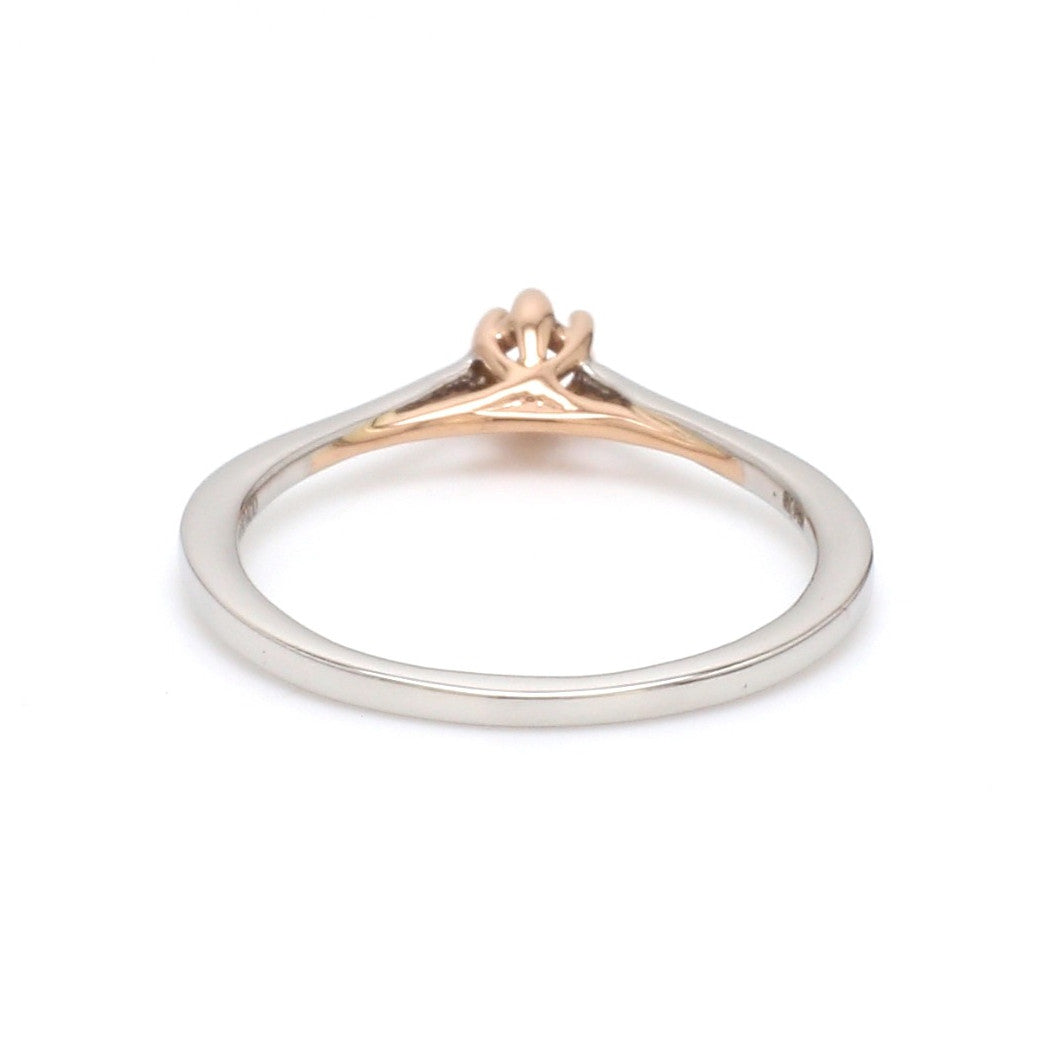 6 Prong Platinum Rose Gold Solitaire Mounting JL PT 1145-M   Jewelove.US