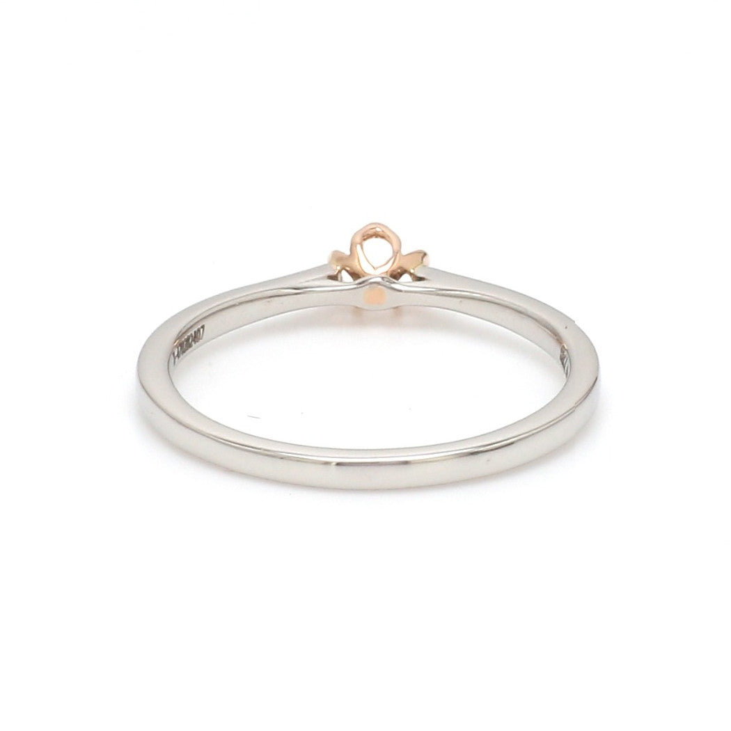 Platinum Rose Gold Solitaire Mounting JL PT 1146- M   Jewelove.US