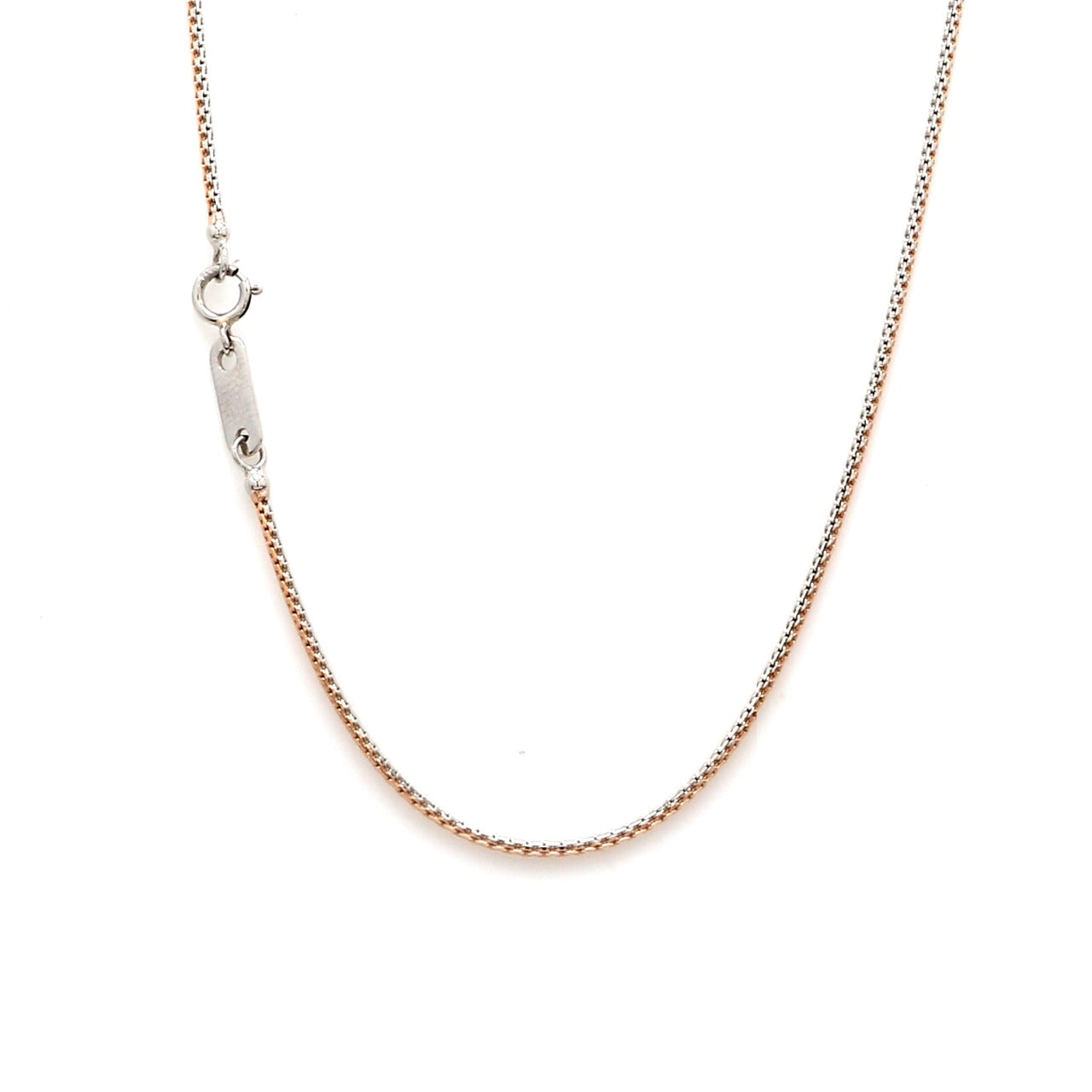 Platinum & Rose Gold Unisex Chain JL PT CH 1128   Jewelove.US