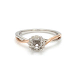 Load image into Gallery viewer, Platinum Rose Gold Solitaire Diamond Mounting JL PT 1144-M   Jewelove.US
